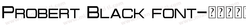 Probert Black font字体转换